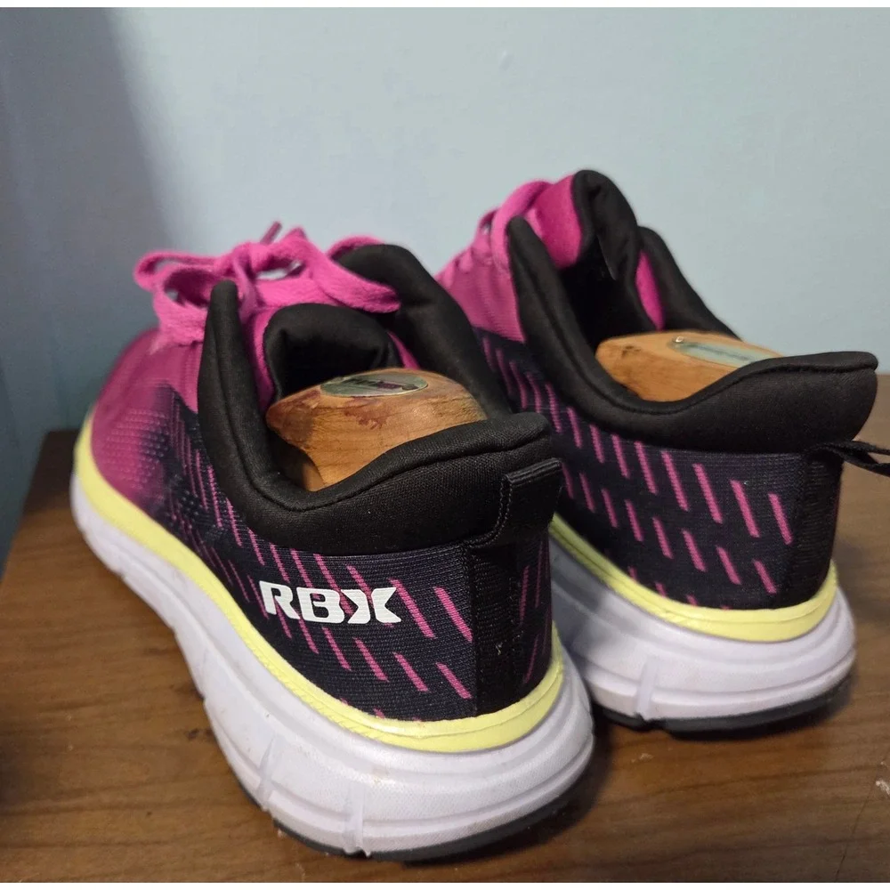 RBX Womens Size 10 Pink Black Running Shoes Athletic Sneakers EF10325 CERTI-GR